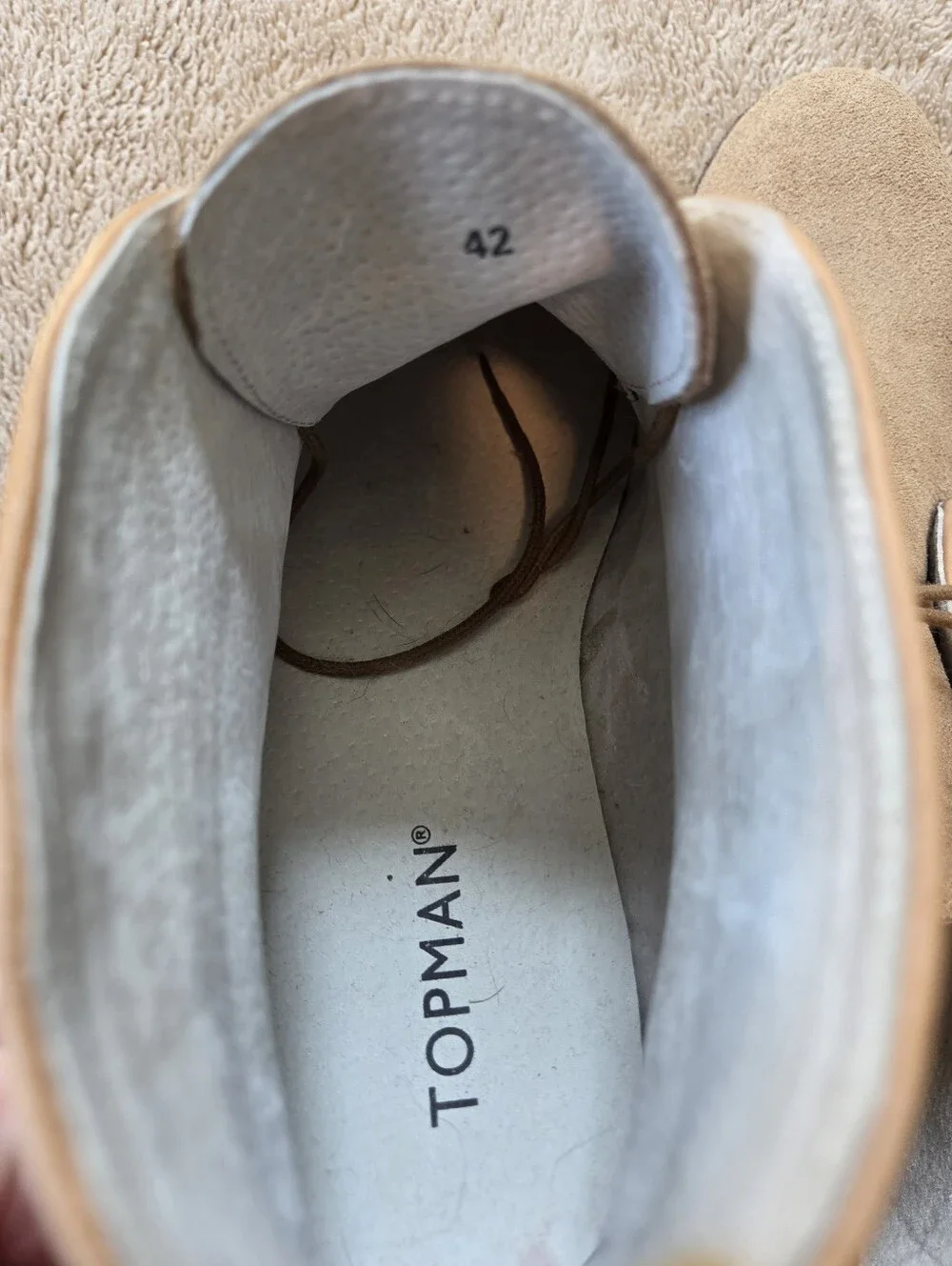 Topman Men's Light Tan Suede Chukka Boots - Picture 4 of 4